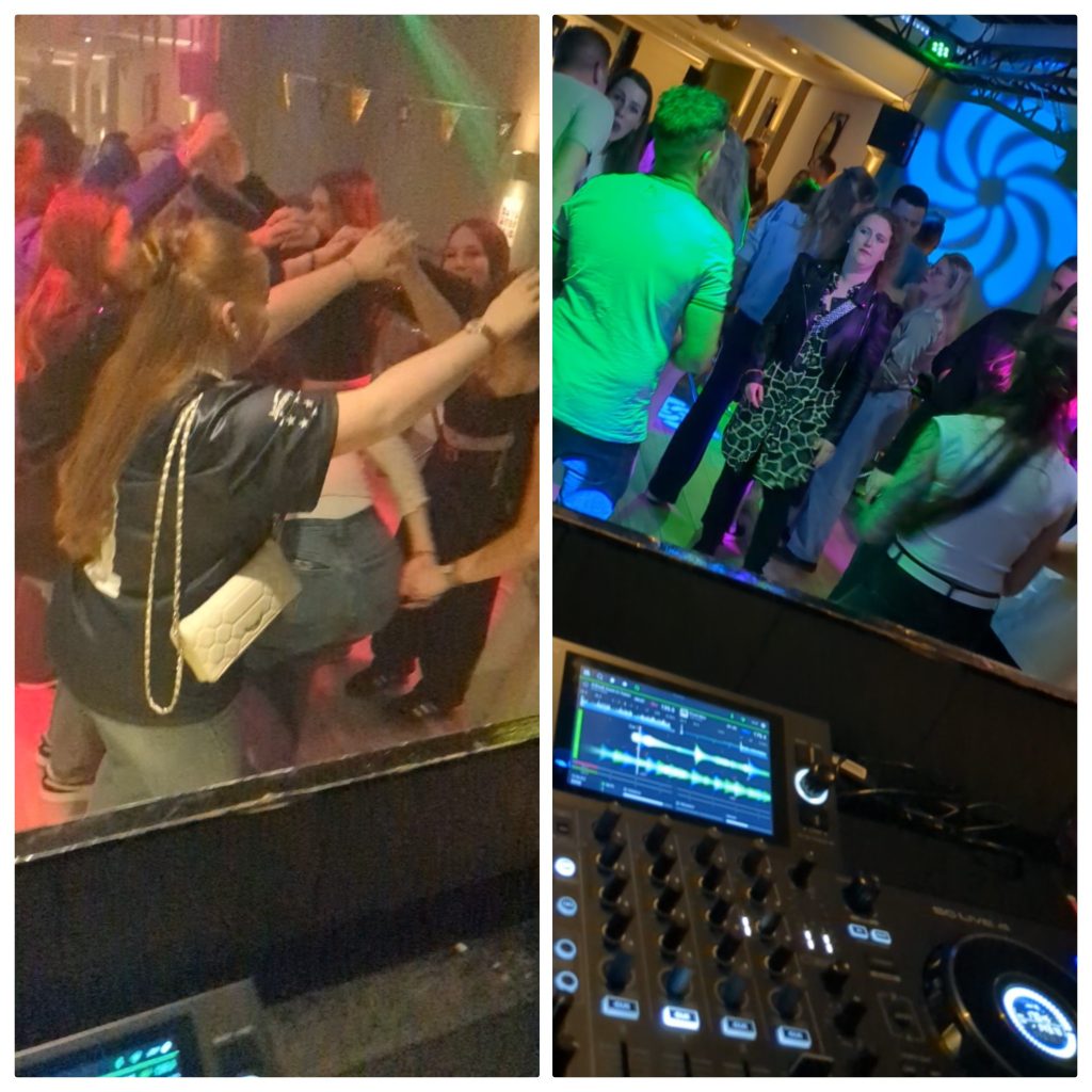 impressie van een dans feest met DJ Rob Kastelijn